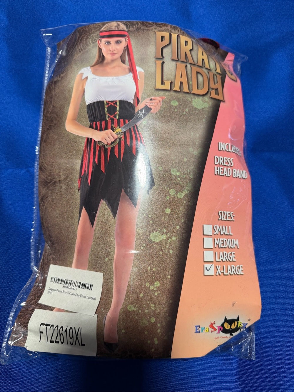 Women’s Pirate Lady Halloween Costume Size XL New in Package